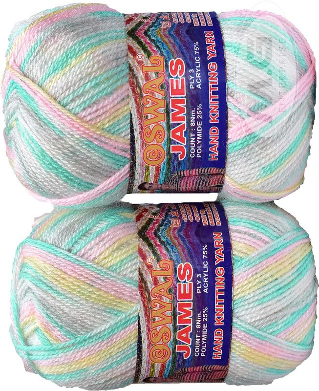 KNIT KING James Knitting Yarn Wool, Blue Sky Ball 400 gm Best Used with Knitting Needles, Crochet Needles Wool Yarn for Knitting