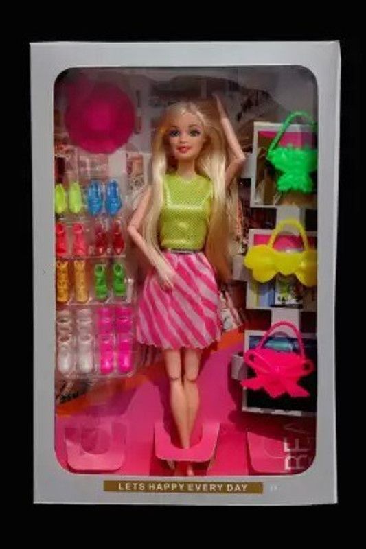 CHOUHAN GALLERY beautifull doll shine dlx with shoes set and stylish cap  (Multicolor)