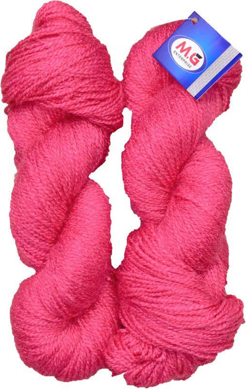 KNIT KING Rabit Excel Rose (200 gm) Wool Hank Hand knitting wool / Art Craft soft fingering crochet hook yarn, needle knitting yarn thread dyed