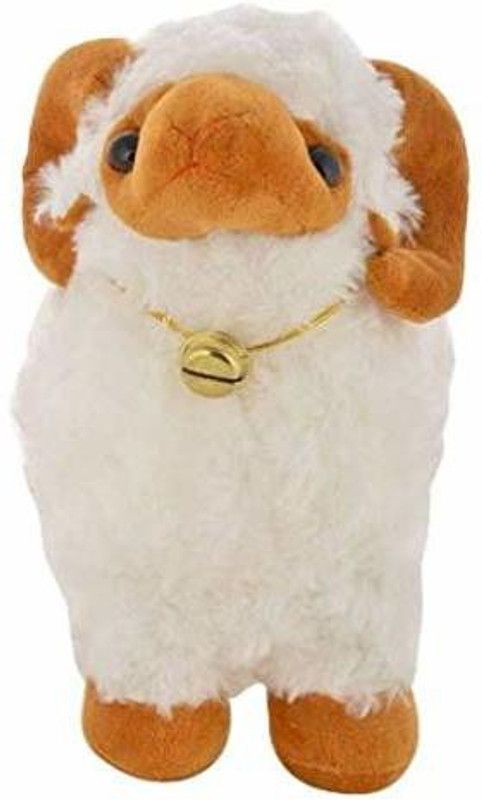 EILLY Musical Sheep with Bleat Sound Plush Soft Stuffed Animals Toys for Kids, Boys & Girls, Birthday Presents & Gifts-22 cm - 30 cm  (White)
