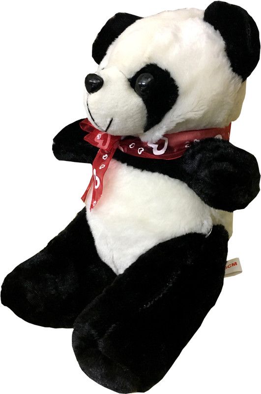 ClueSteps Soft Toy Sitting Panda 10 inch - 25 cm  (Multicolor)
