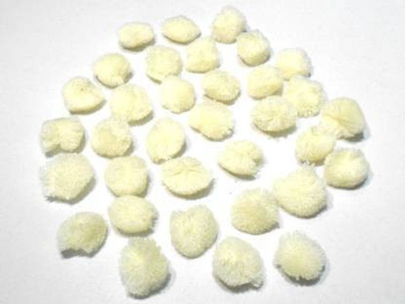 ZILZAA Pom Pom Balls for Crafts, Decorations, Jewellery Making, Accessories, Bags - Pack of 100 - White