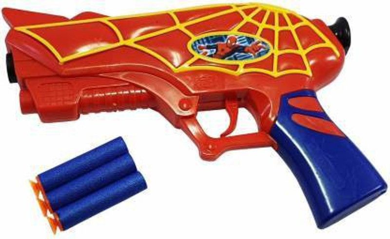 VRUX Spider Man Soft Bullets Gun with Foam Bullets Guns & Darts Guns & Darts  (Red)
