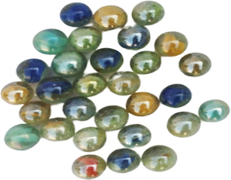 Jiyansh Traders 30 Pcs Multicolour Glass 15-20 mm Kanche in Outdoor Toy 30 Pieces  (Multicolor)