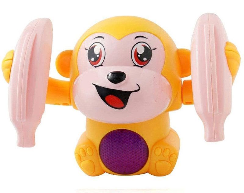 ROZZBY Dancing Banana Monkey Toy with Musical with Lights and Sound Toy for Kids  (Multicolor)