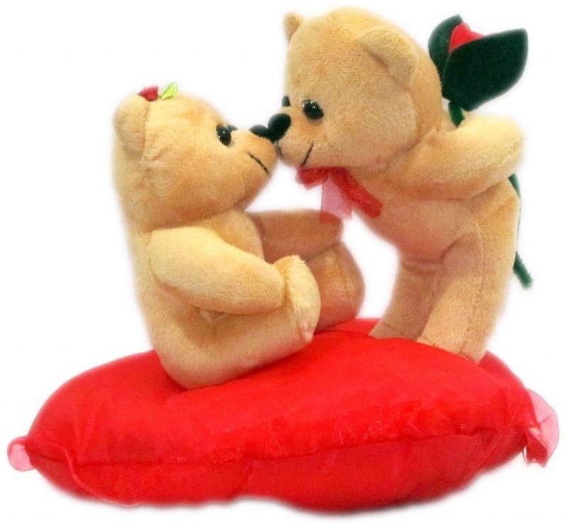 DEALbindaas Kissing Couple - 7.87402 inch  (Brown)