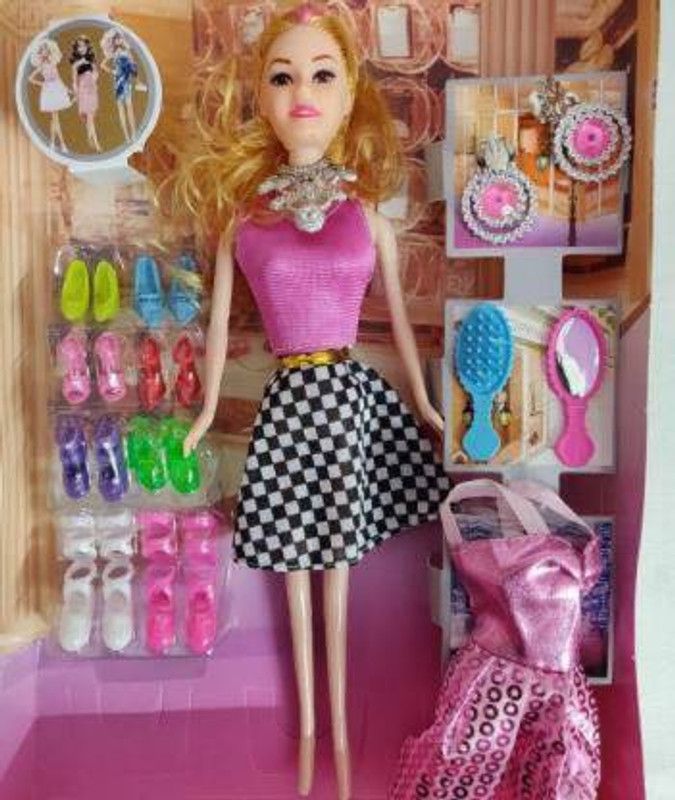 ADR PLAYZONE doll with accessories and dresses (Multicolor)  (Multicolor)