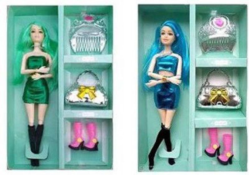dtc Foldable doll (Pack of 2 Blue & Green)  (Blue, Green)