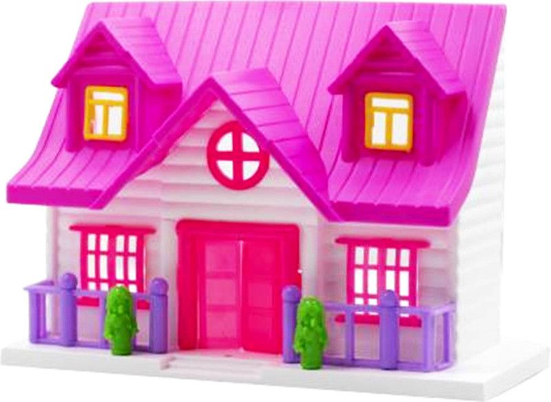 Just97 Funny House Play Set-Doll House Set House_114  (Pink)