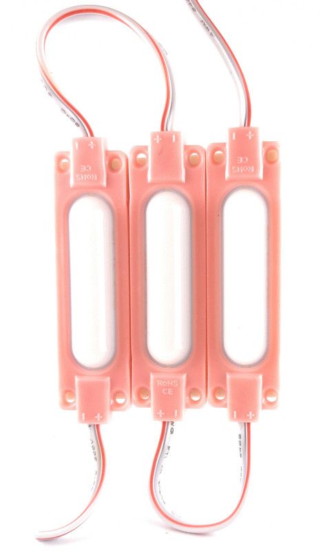 SAMAES 3 Pics 12 Volt DC PINK Color Capsule Led Module Light Electronic Hobby Kit