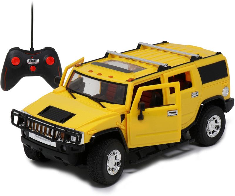 zest 4 toyz 1:16 5-Channel RC Rechargeable Hummer With Fully Function Doors  (Yellow)