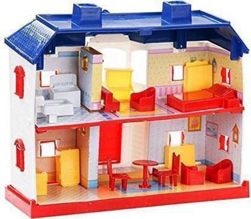 DEA MERCHANDISE GROUP Baby Kids Girl House Doll Play Set  (Pink)