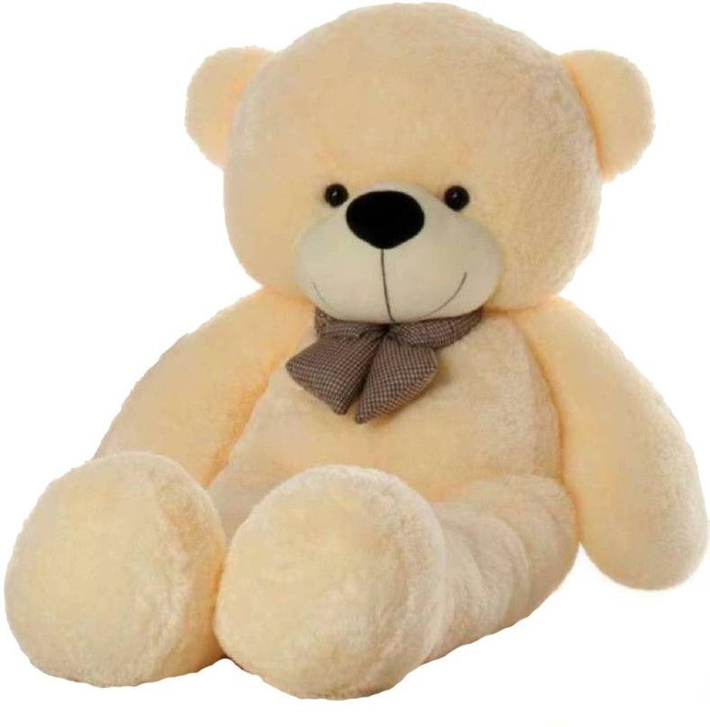 ToyHub 4 Feet Stuffed Spongy Hug-gable Cute Teddy Bear - 122 cm  (Cream)