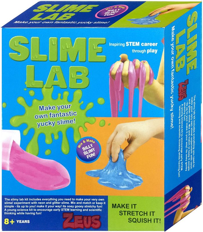 ZEUS Slime lab kit chemistry science experiment stretchy spooky slimy fun Do it yourself DIY Make your own Slime at home Multicolor Putty Toy