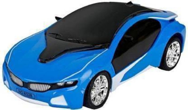 SNM97 Wireless Remote Control Fast Modern Car With 3D Light CAR_RC_SNM135  (Blue)