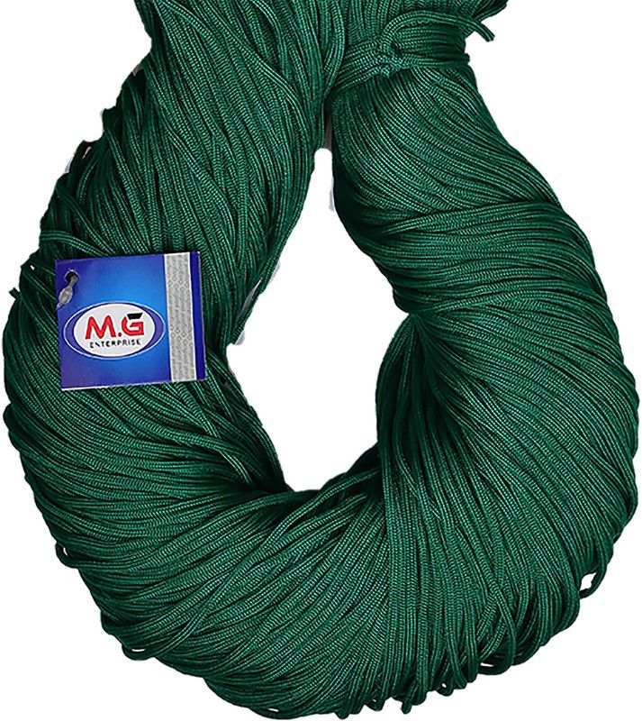 KNIT KING Macrame Teal Braided Cord Thread Nylon knot Rope sturdy cording, mildew resistant DIY 3 mm 100 m for Jewelry Making, Bags & art craft