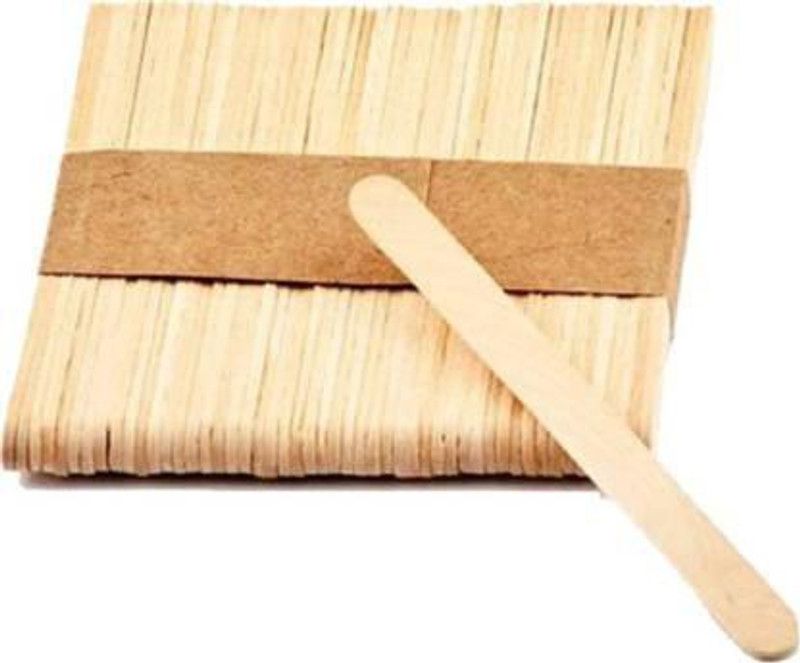 mayureshcollection One Packet - 10*10 =100, Natural Wooden Ice Cream Sticks,Candy Stick For HobbyCrafts, Project Work, Scrapbooking & DIY Crafts