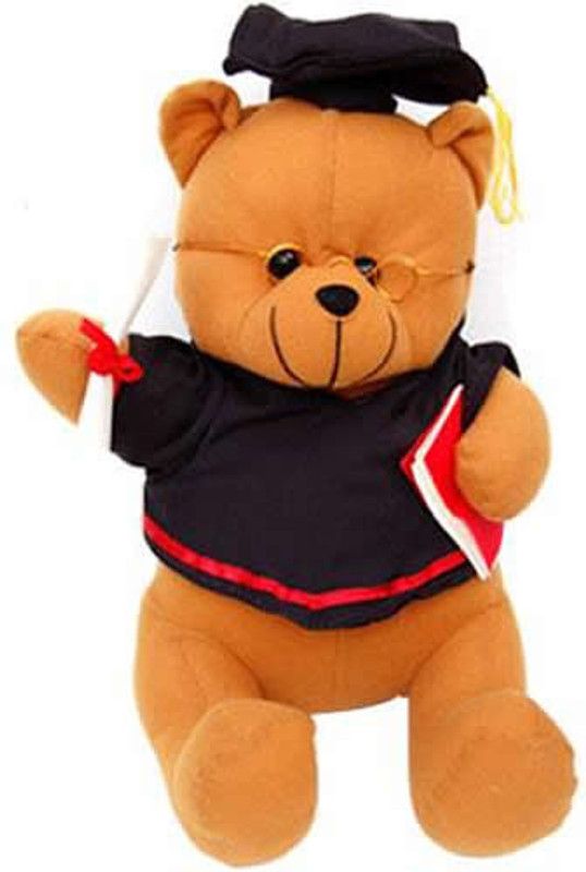 Grab A Deal Graduation Teddy Bear with Scroll And Cap - 15 Inch  (Brown)