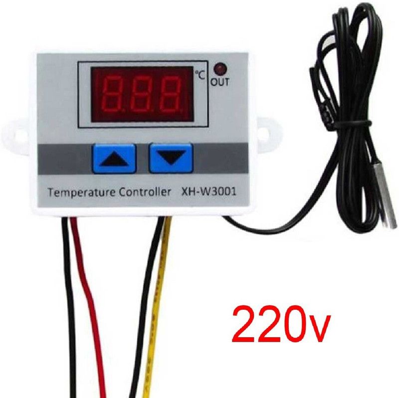KTC CONS LABS W3001 digital temperature controller microcomputer thermostat switch thermometer new 220v AC thermostat Temperature Sensor and Controller Electronic Hobby Kit