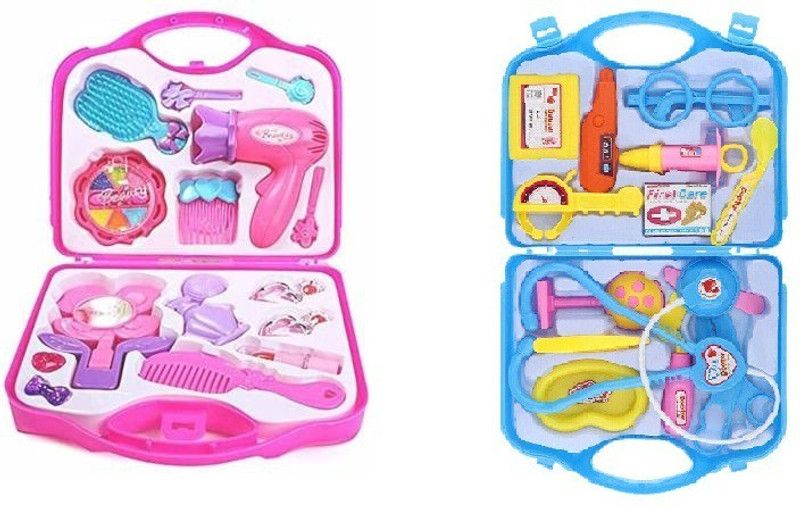 TINY TREASURES Doctor Set for Kids Toy with Carry Case - Pretend Play Toys for 3+ Kids,Girls,Boys Role Play Toys for Toddler