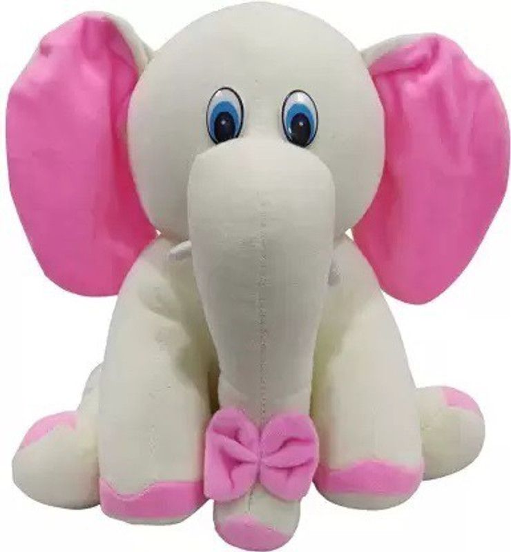 ATTRACTIVE White Elephant Soft Toy| Birthday Gift for Girls/Wife,/Husband, Soft Toys - 50 cm  (White)