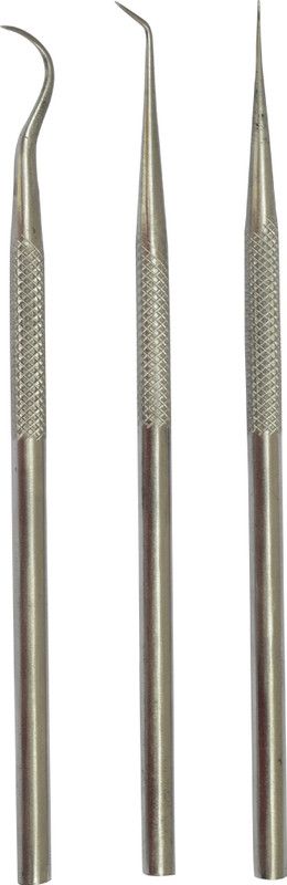 Luxuro Wax Carver / Probes Stainless Steel (Set Of 3 Pcs) In Pouch