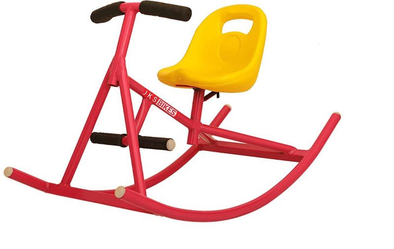 jks bikes Baby Rocking Horse for Kids Age 1-5 Years Horse Rider Ride-On Toy with Back Rest Horse Riding Toy Tricycle  (Red)