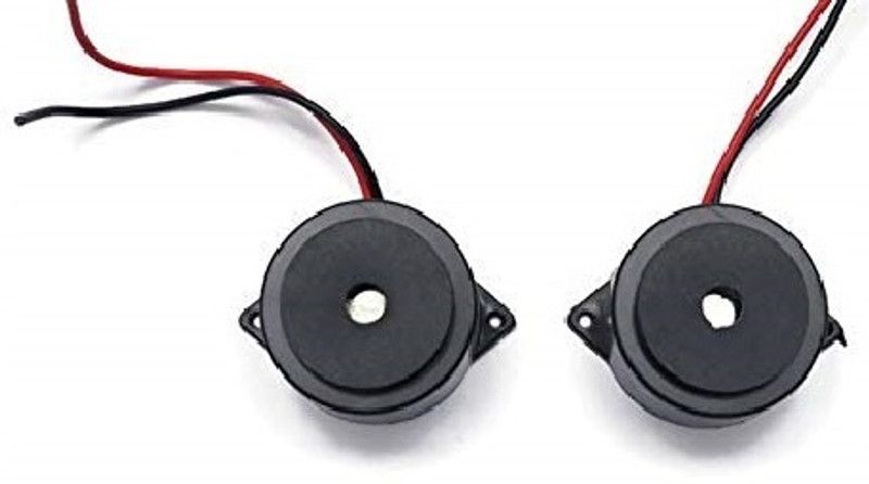 ERH India 2 Pcs Big Buzzer with Small Enclosed Piezo Electronic Buzzer Security systems Electronic Components Electronic Hobby Kit