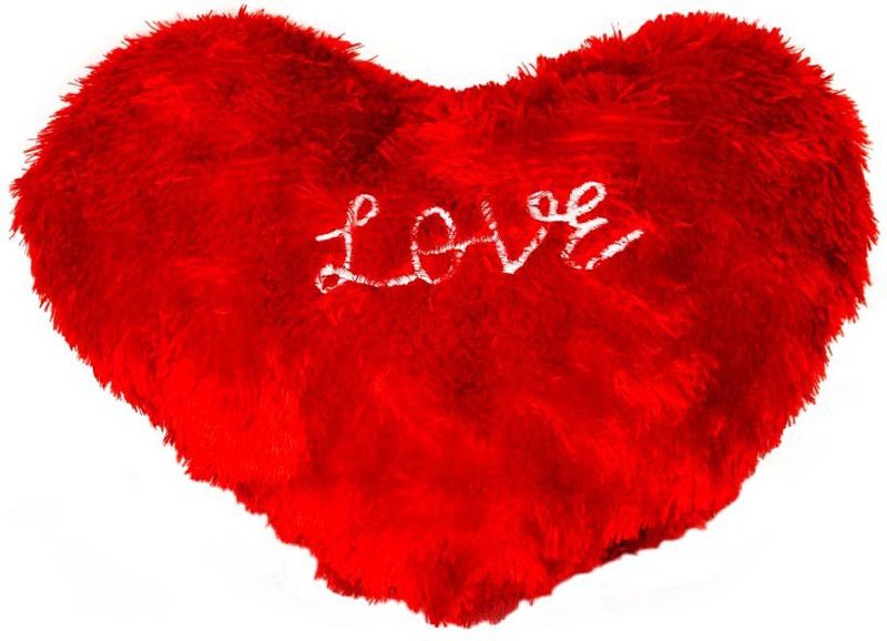 VRV Red Heart Cushion - 30 cm  (Red)