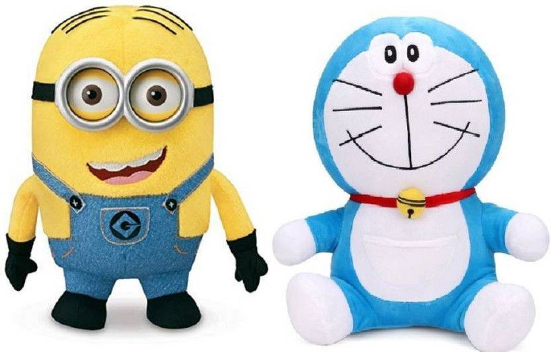 ajmera sales DOREMON MINION SOFT TOY / BEST GIFT FOR KIDS / SOFT TOY FOR KIDS - 12 inch  (Multicolor)