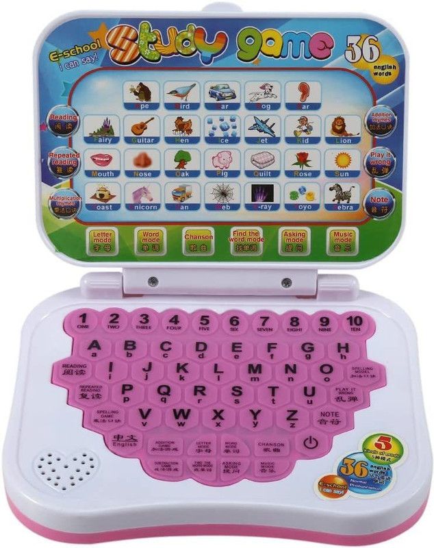 mayank & company Mini Laptop with Sounds for Kids ,Fun with Learn  (Multicolor)