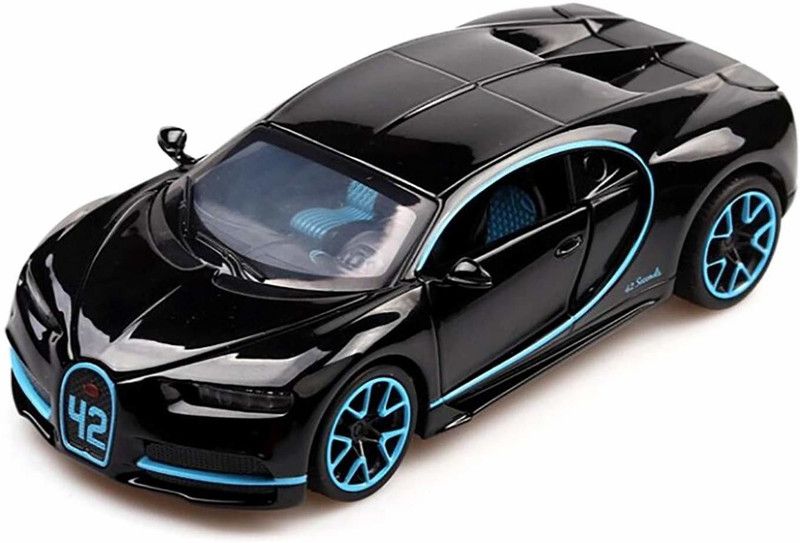 Galactic 1:32 Scale buggatti veyronn Die cast Alloy Metal Luxury Car Model Pull Back Car for Children Toys (5 Design Available 1 Design Sending)  (Multicolor, Pack of: 1)