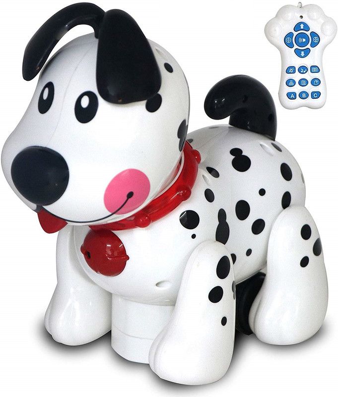 zest 4 toyz Multi-Function Remote Control Small Spot Toy Interactive Dog , Programmable Touch-Sense Electronic Robot Dog for Kid  (White)