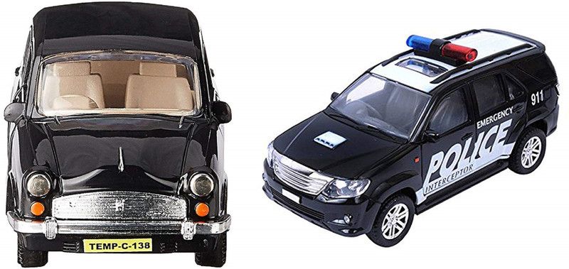 centy COMBO CAR TOY AMBASSADOR AND POLICE INTERCEPTOR CAR  (Multicolor, Pack of: 2)