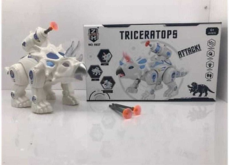 VD TOY'S Triceratopts attacks anilmal robot toy (Multicolort  (Multicolor)