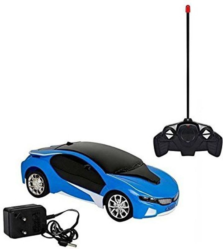 Ishan creation 3D Famous car with 3D Lights Rechargeable  (Blue)