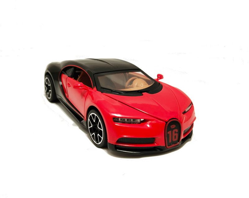 Senra Luxury Car Metal Series Racer Bugati CHIRON 76  (Red Black)