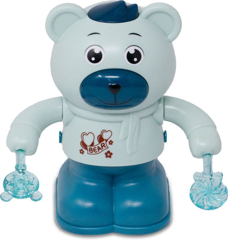 FIDDLERZ Dancing Tumbling Bear Toy for Kids with Sound Effect and 360 Degree Swinging arms, Dancing Bear Toys for Kids & Toddler-  (Multicolor)
