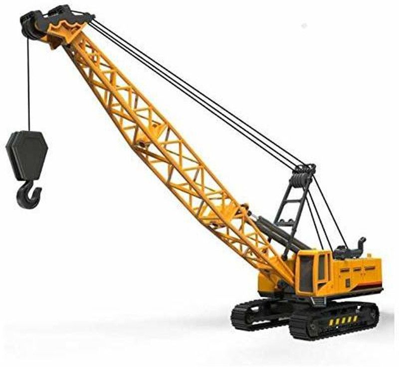 MEOL Children Engi Kneering Vehicles Toy Excavator Big Crane Construction Vehicle Toy  (Yellow, Pack of: 1)