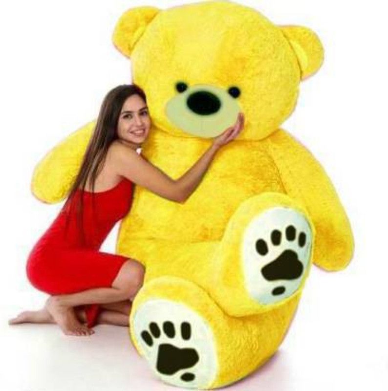 ARGK 3 Feet Very Cute Long Soft Hugable American Style Teddy Bear Best For Gift - 90.5 cm (Yellow) - 90.5 cm  (Multicolor)