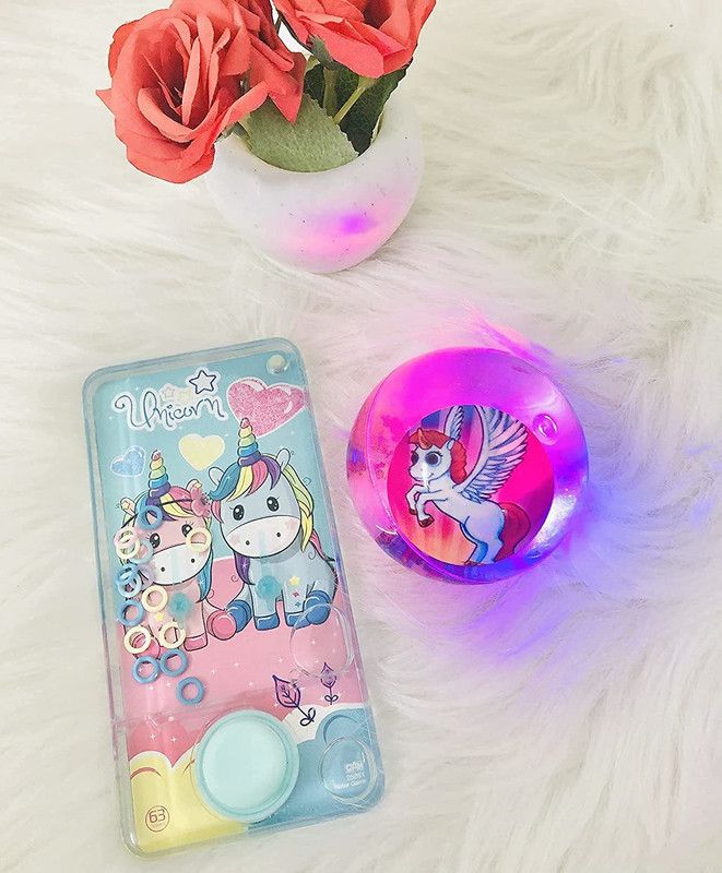 Le Delite Unicorn Yo Yo Ball Toy for Boys Girls Kids ,Unicorn Ring Toss Water Game for Kids Toy Water Console Handheld Game Toy for Kids Boys, Children  (Multicolor)
