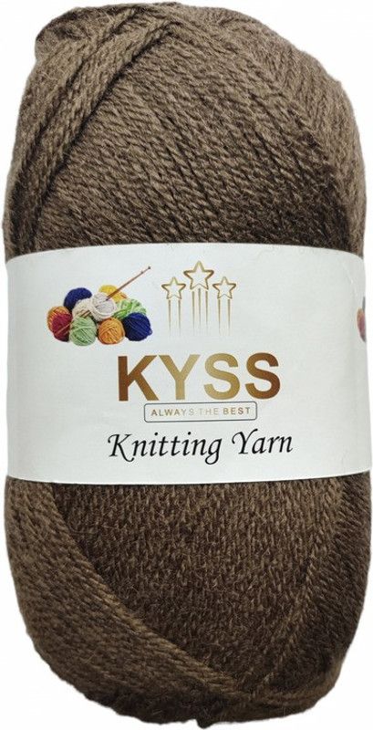 KYSS BlueBell 300 GM (1 BALL, 100 GM EACH)Wool Ball Hand Knitting Wool, Shade No-35