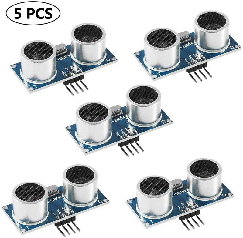 Robotronics HC-SR04 Ultrasonic Sensor Distance Module for Arduino UNO MEGA2560 Nano Robot XBee ZigBee (Pack of 5 ) FM Transmitter Electronic Hobby Kit