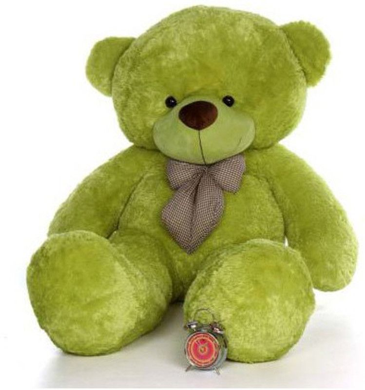Ksar (3 feet) Teddy Bear with Neck Bow Premium Quality - 90 cm  (Green)
