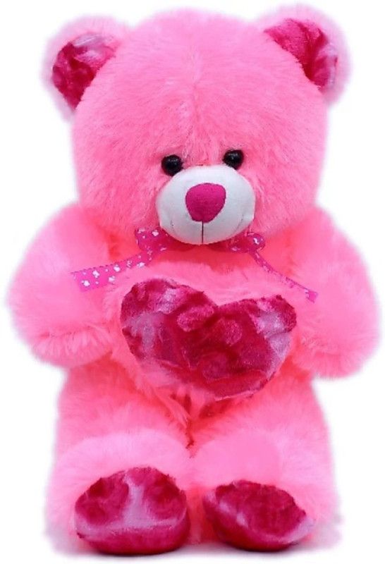 MasKa 4 feet Premium Quality pink Heart Teddy Bear Giftjust for special person - 110 cm  (Pink)