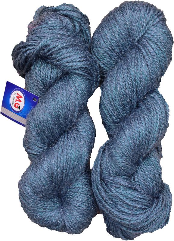 KNIT KING Rabit Excel Mouse Grey (400 gm) Wool Hank Hand knitting wool / Art Craft soft fingering crochet hook yarn, needle knitting yarn thread dyed