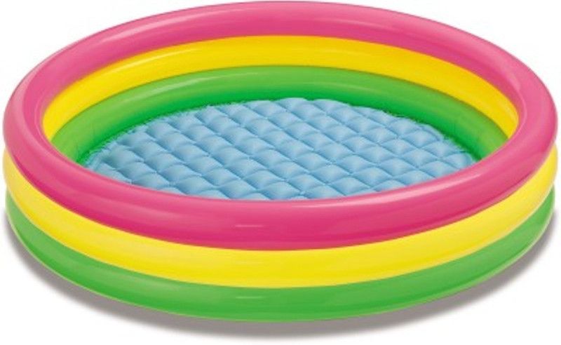Hari Om Enterprises Bath tub_321 Inflatable Swimming Pool  (Pink, Yellow, Green, Blue)