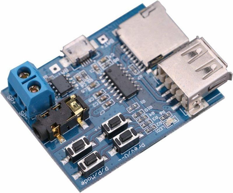 IDUINO Lossless Mp3 Decoders Board Power Amplifier Mp3 Player Audio Module Support TF Card USB Sound Recorder and Sound Circuit Electronic Hobby Kit