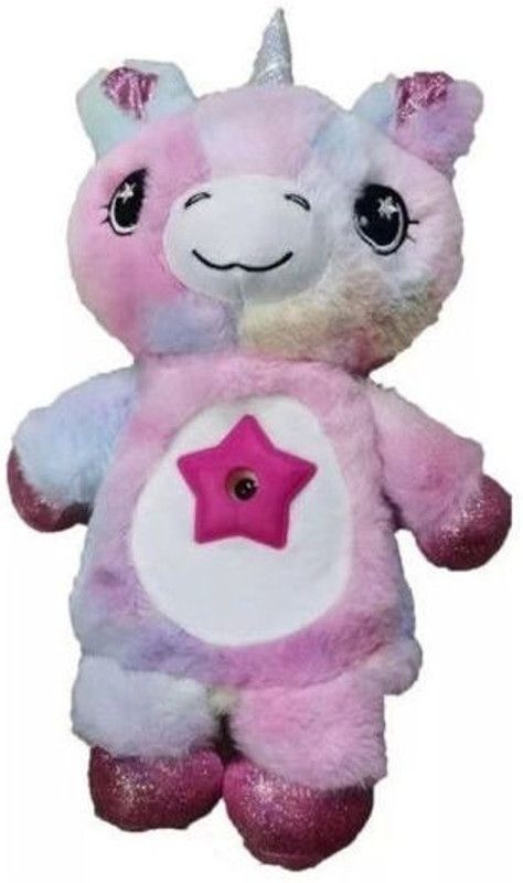 HornFlow Star Belly Dream Lites, Stuffed Animal Night Light, Shimmering Multicolor - 25 cm  (Multicolor)