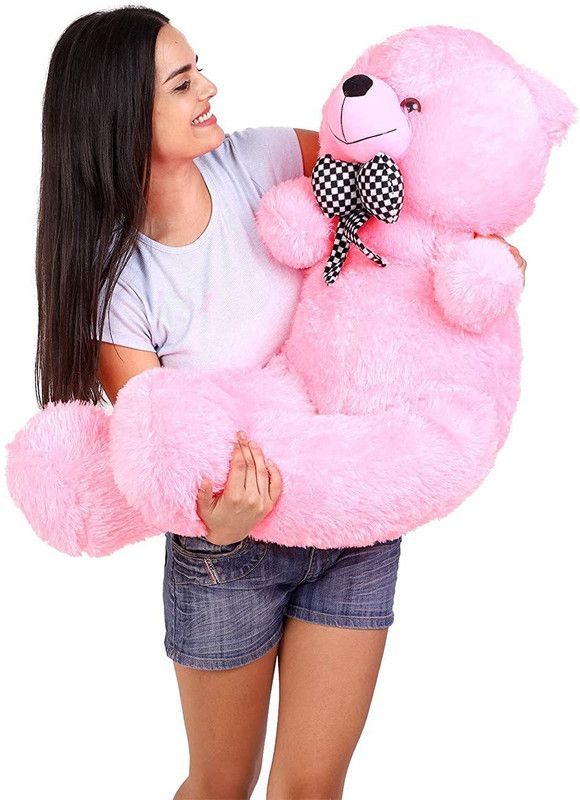 Pocketfriendly Very Soft Lovable/Hug-Gable Teddy Bears Girlfriends/Birthday, Wedding - 90 cm  (Pink)